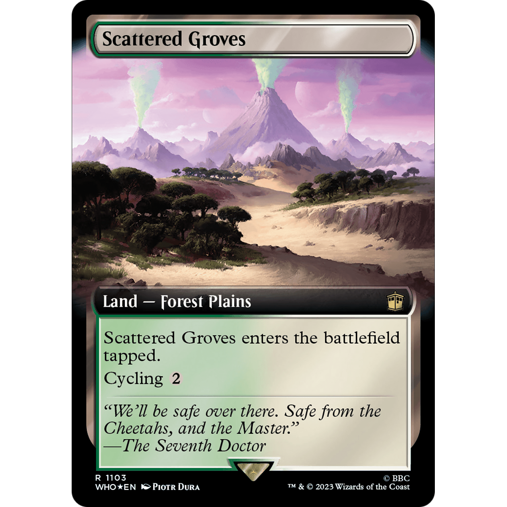 Scattered Groves (Extended Art) (Surge Foil) (WHO-1103) - Doctor Who: (Extended Art) Foil