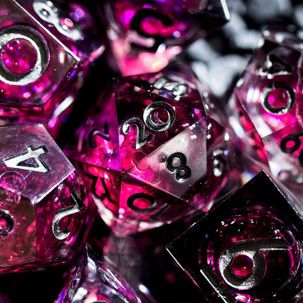 Bloodmoon 7-Piece Liquid Core Dice Set