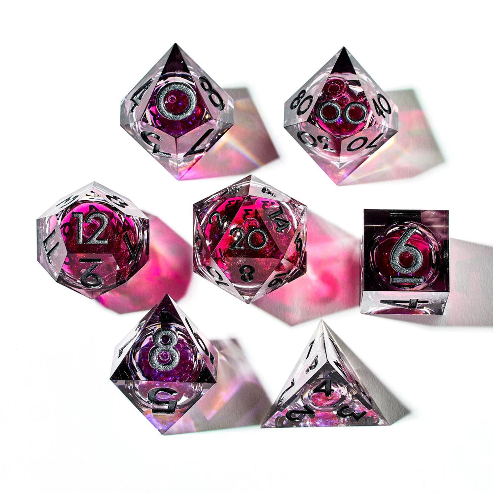 Bloodmoon 7-Piece Liquid Core Dice Set