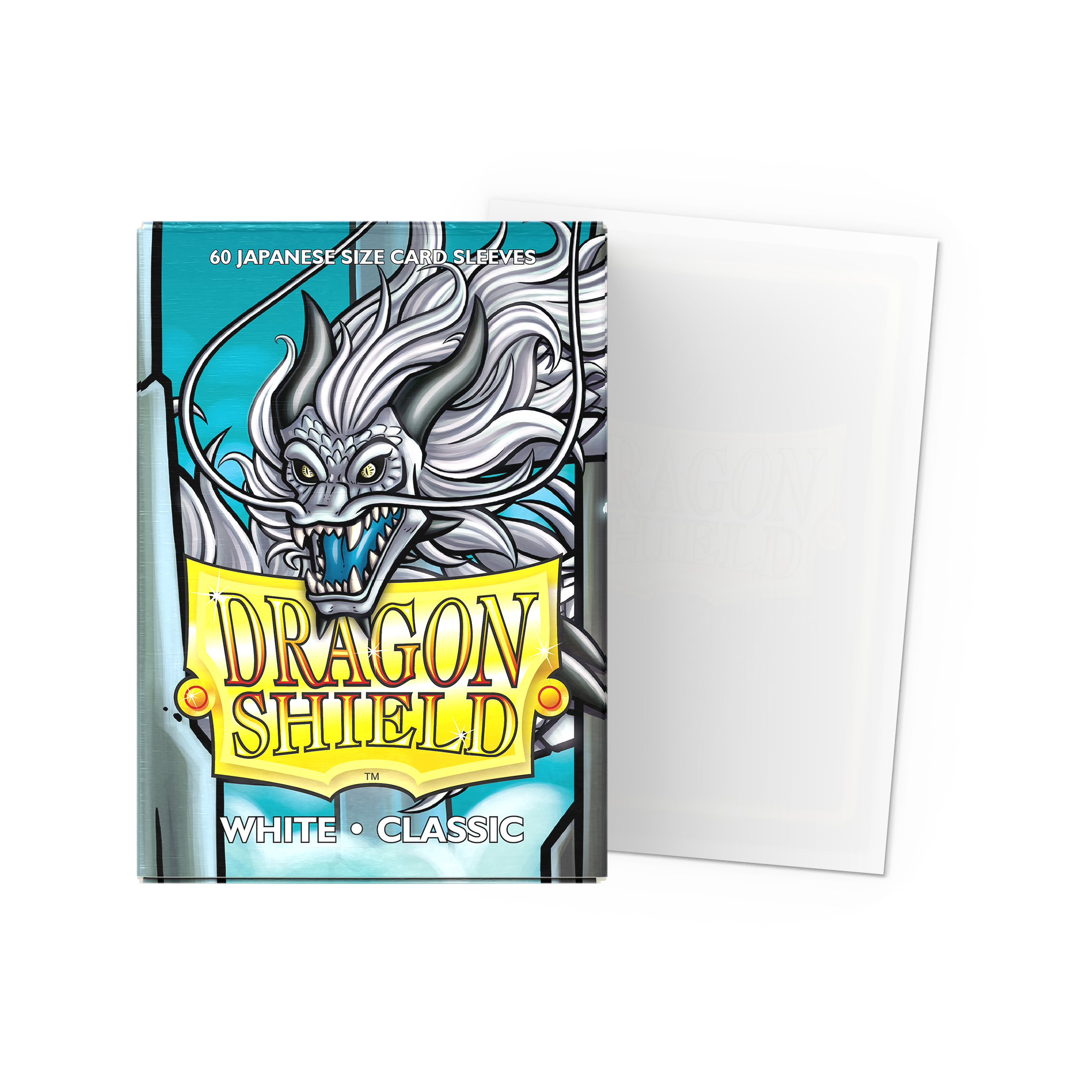 Dragon Shield: White Classic Japanese Size 60ct Sleeves