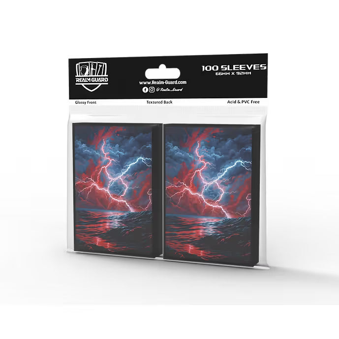 Realm Guard: Art Sleeves - Blue/Red Storm