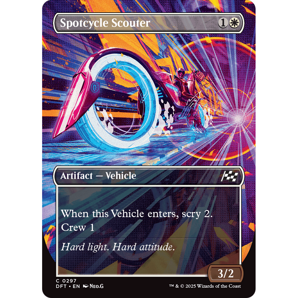 Spotcycle Scouter (DFT-297) - Aetherdrift (Borderless) Foil