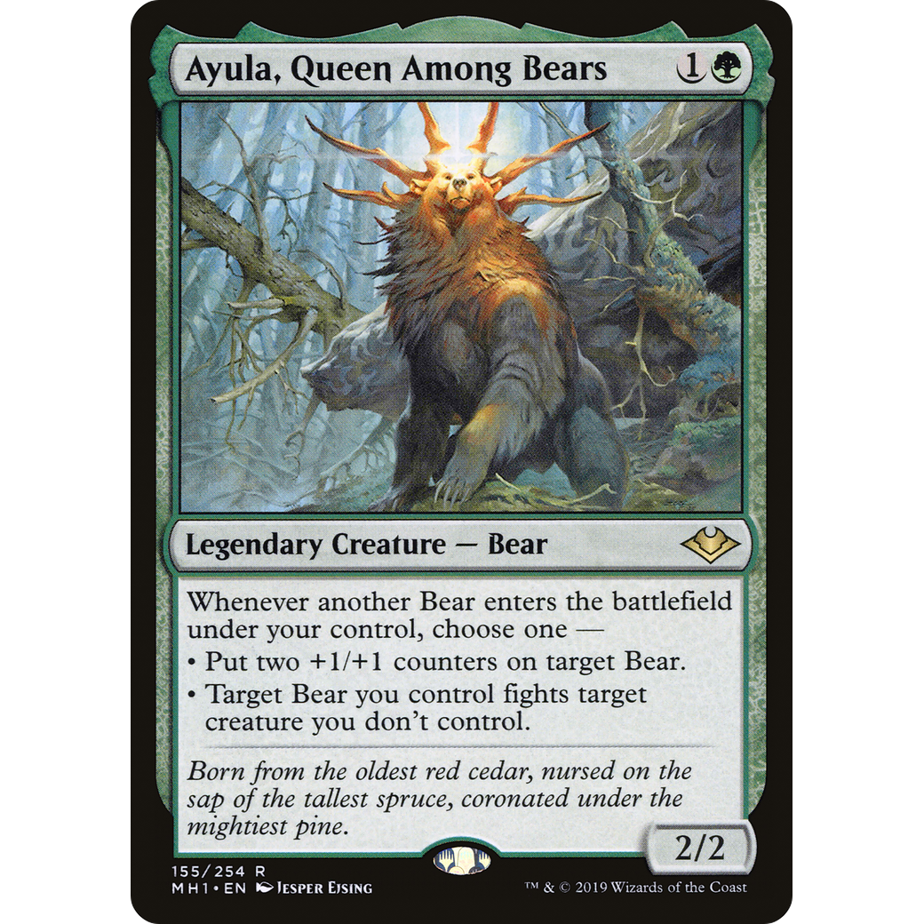 Ayula, Queen Among Bears (MH1-155) - Modern Horizons Foil