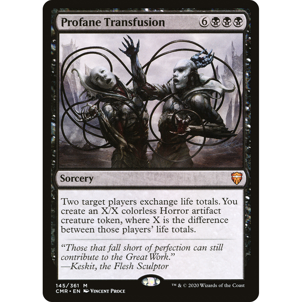 Profane Transfusion (CMR-145) - Commander Legends Foil