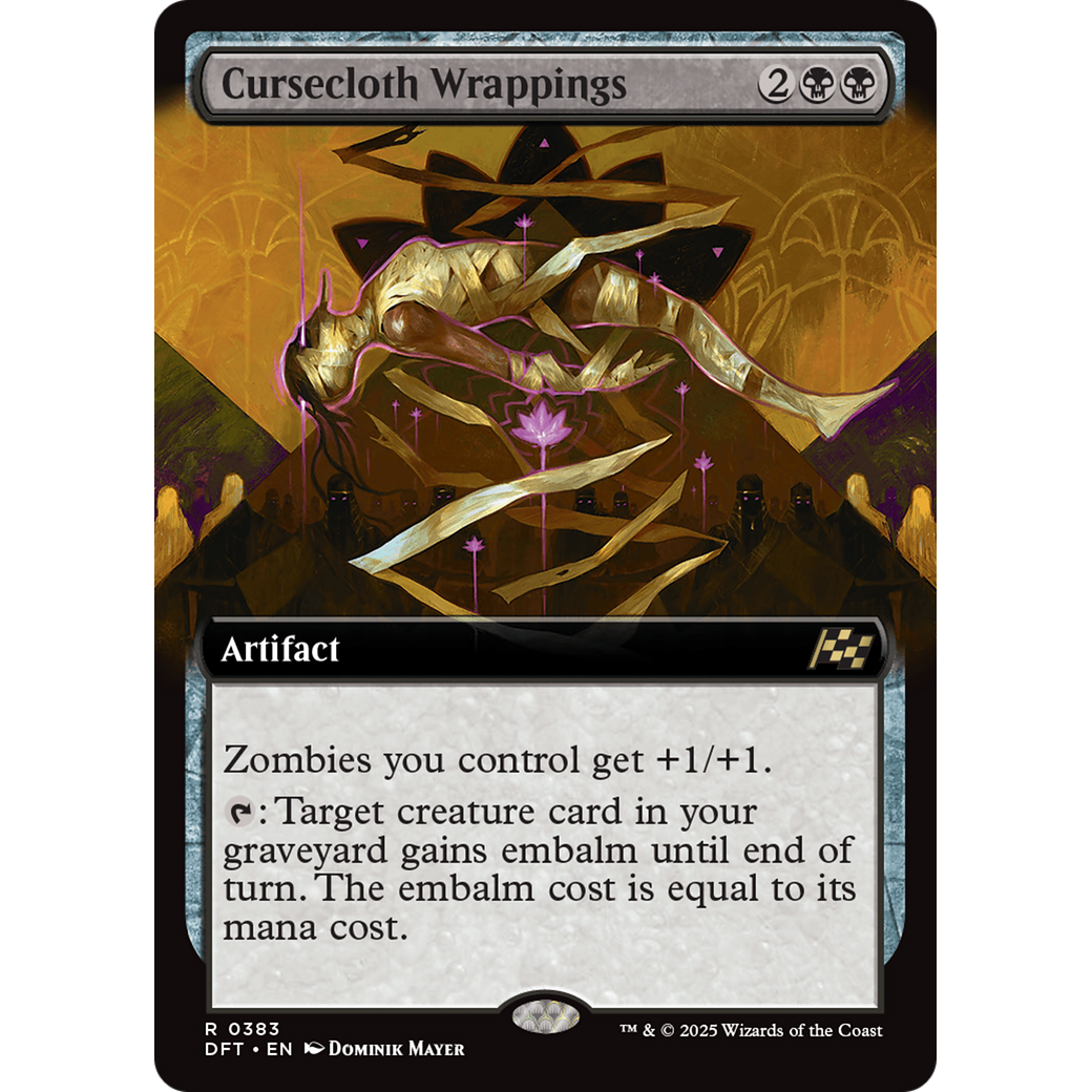 Cursecloth Wrappings (DFT-383) - Aetherdrift: (Extended Art) Foil