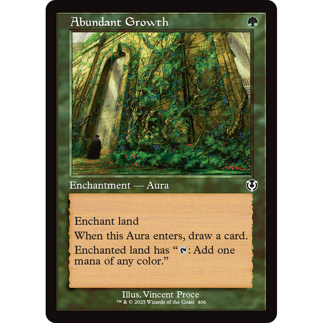 Abundant Growth (INR-406) - Innistrad Remastered: (enchantment)