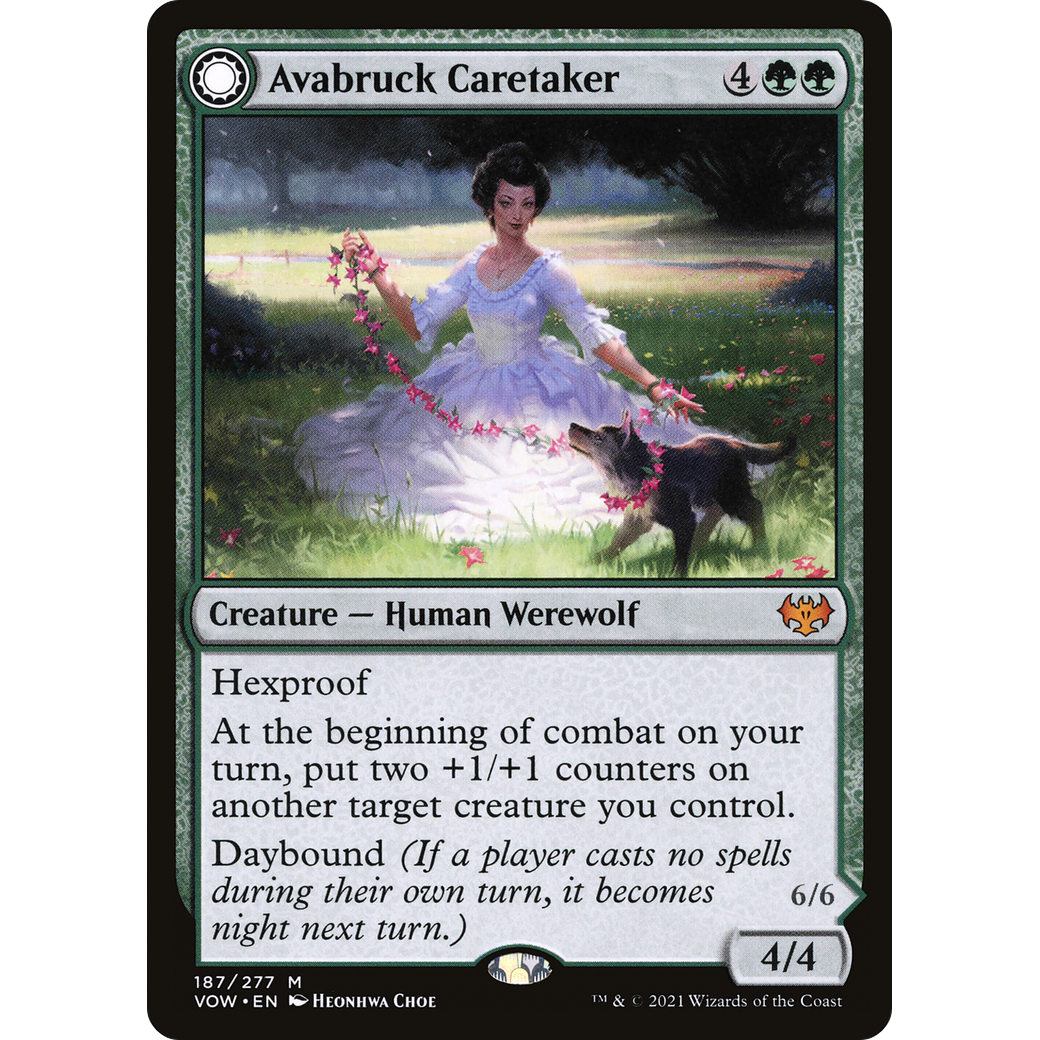 Avabruck Caretaker (VOW-187) - Innistrad: Crimson Vow: (Double Faced Transform) Foil