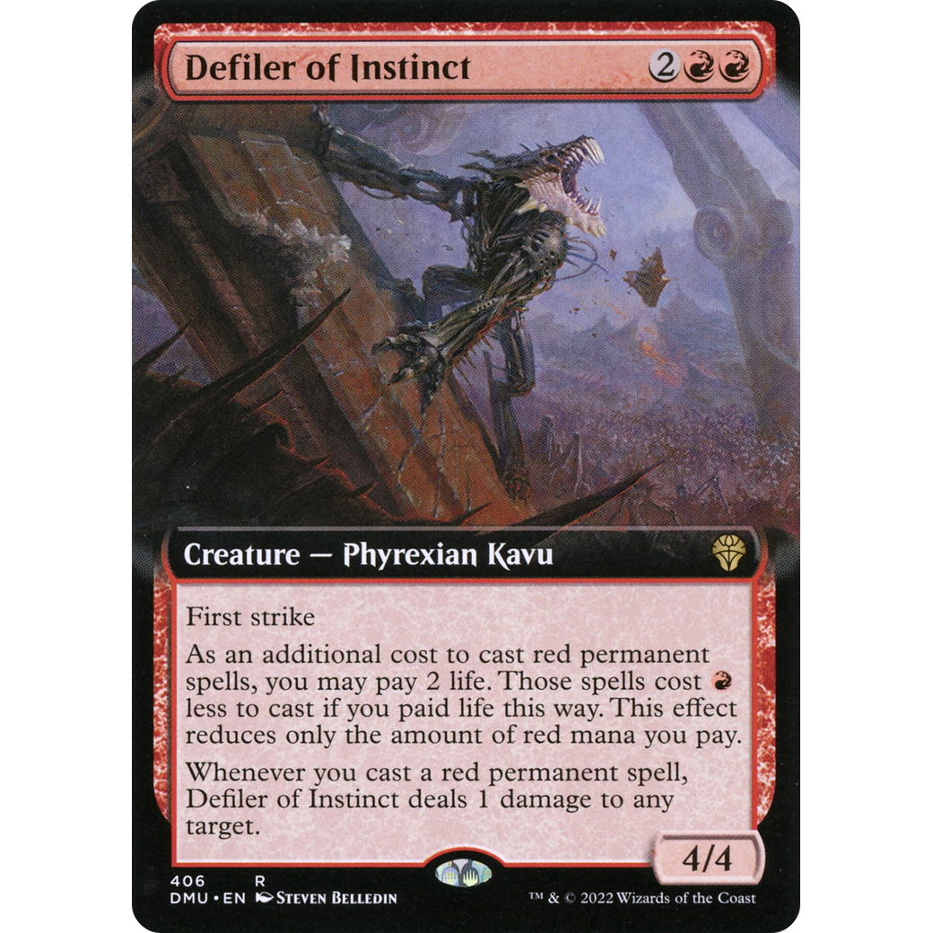 Defiler of Instinct (Extended Art) (DMU-406) - Dominaria United: (Extended Art)