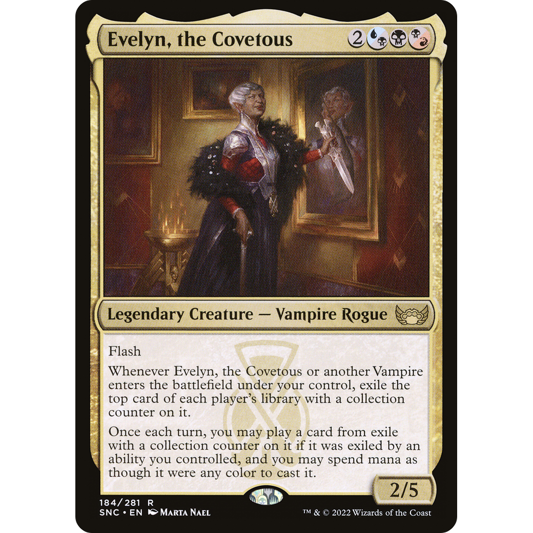 Evelyn, the Covetous (SNC-184) - Streets of New Capenna Foil