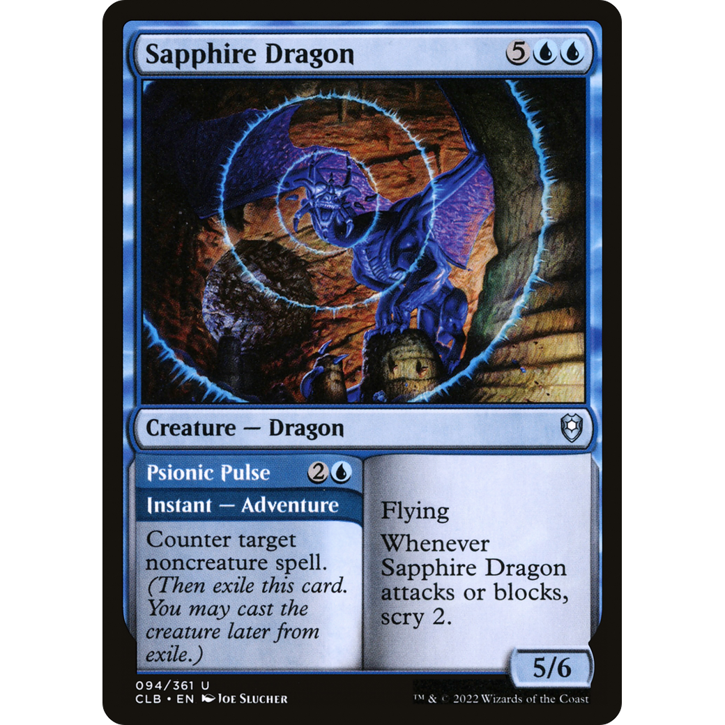 Sapphire Dragon (CLB-094) - Commander Legends: Battle for Baldur's Gate