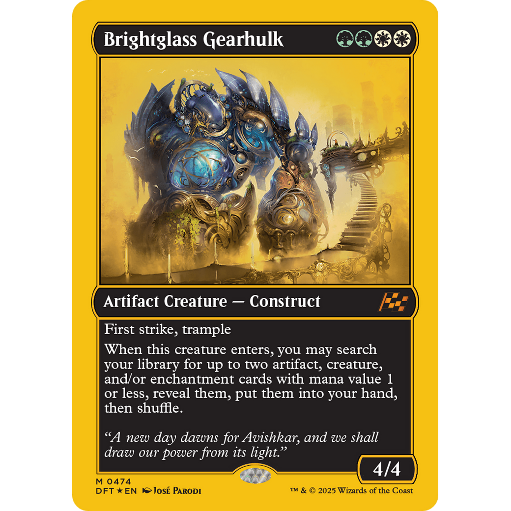 Brightglass Gearhulk (DFT-474) - Aetherdrift Foil