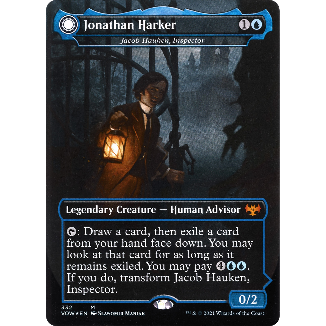 Jonathan Harker - Jacob Hauken, Inspector (VOW-332) - Innistrad: Crimson Vow: (Double Faced Transform) (Borderless)