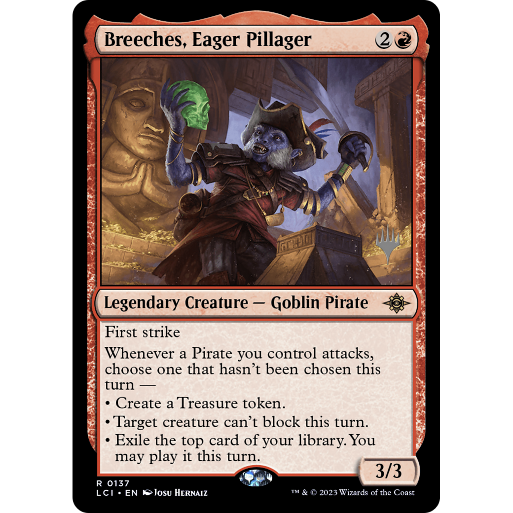 Breeches, Eager Pillager (PPLCI-137P) - The Lost Caverns of Ixalan Promos Foil