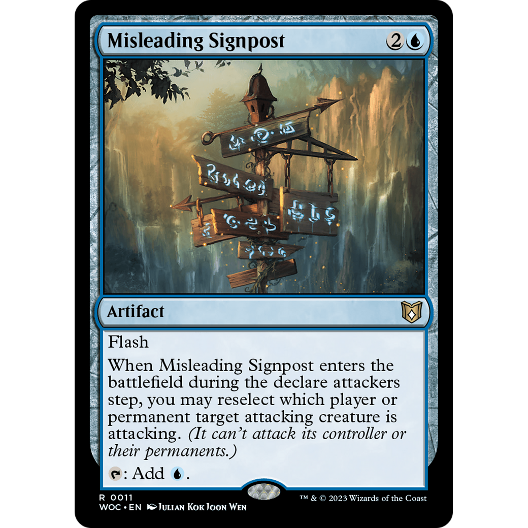 Misleading Signpost (WOC-011) - Wilds of Eldraine Commander