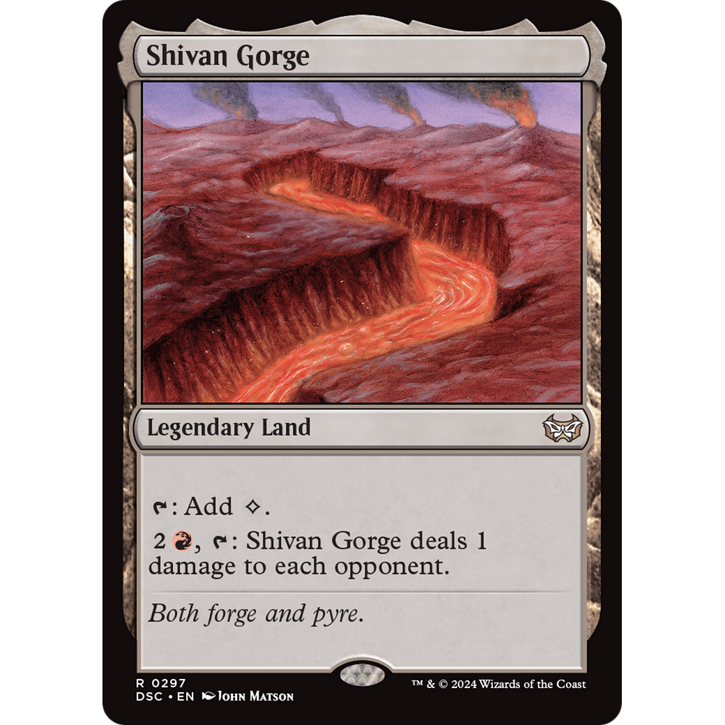 Shivan Gorge (DSC-297) - Duskmourn: House of Horror Commander