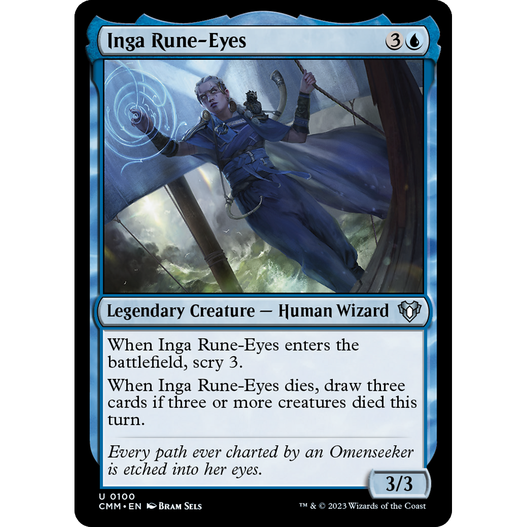 Inga Rune-Eyes (CMM-100) - Commander Masters Foil