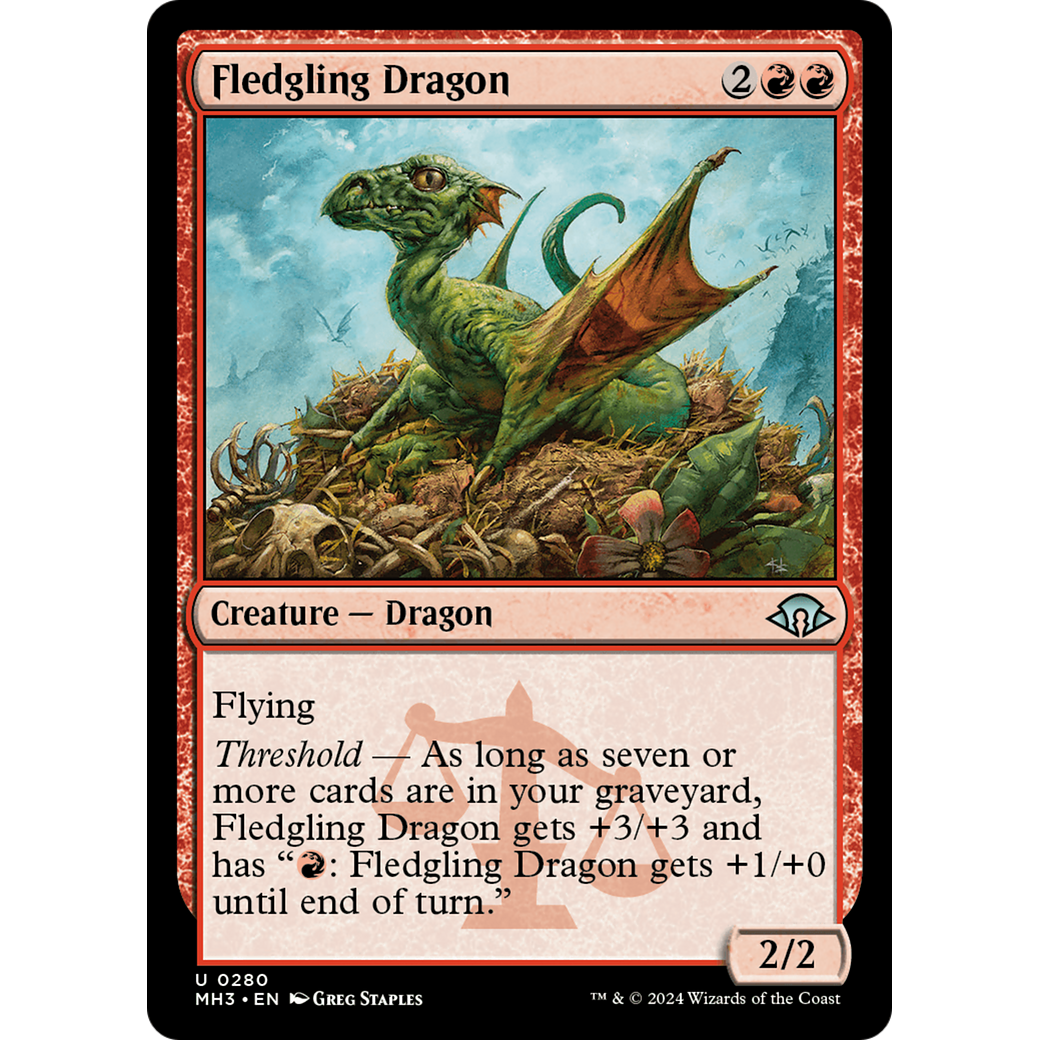 Fledgling Dragon (MH3-280) - Modern Horizons 3 Foil