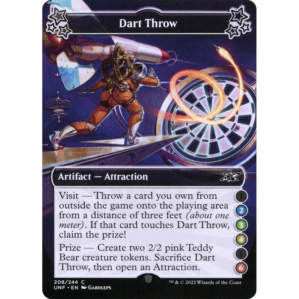 Dart Throw (2-3-4-6) (UNF-208) - Unfinity Foil