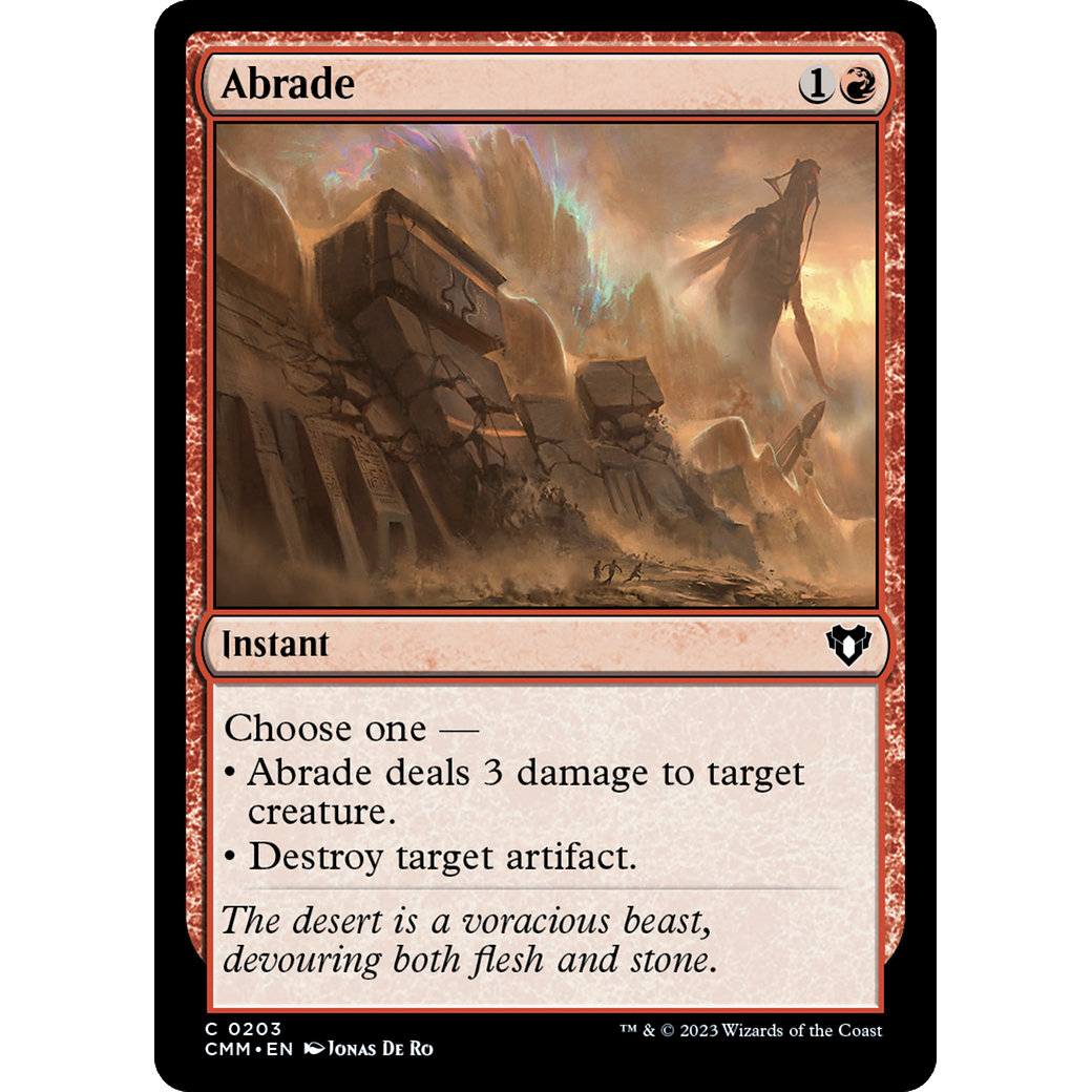 Abrade (CMM-203) - Commander Masters Foil