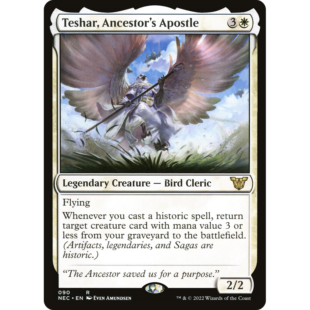 Teshar, Ancestor's Apostle (NEC-090) - Neon Dynasty Commander