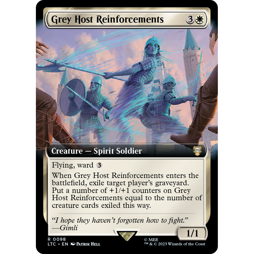 Grey Host Reinforcements (Extended Art) (LTC-098) - Tales of Middle-earth Commander: (Extended Art) Foil