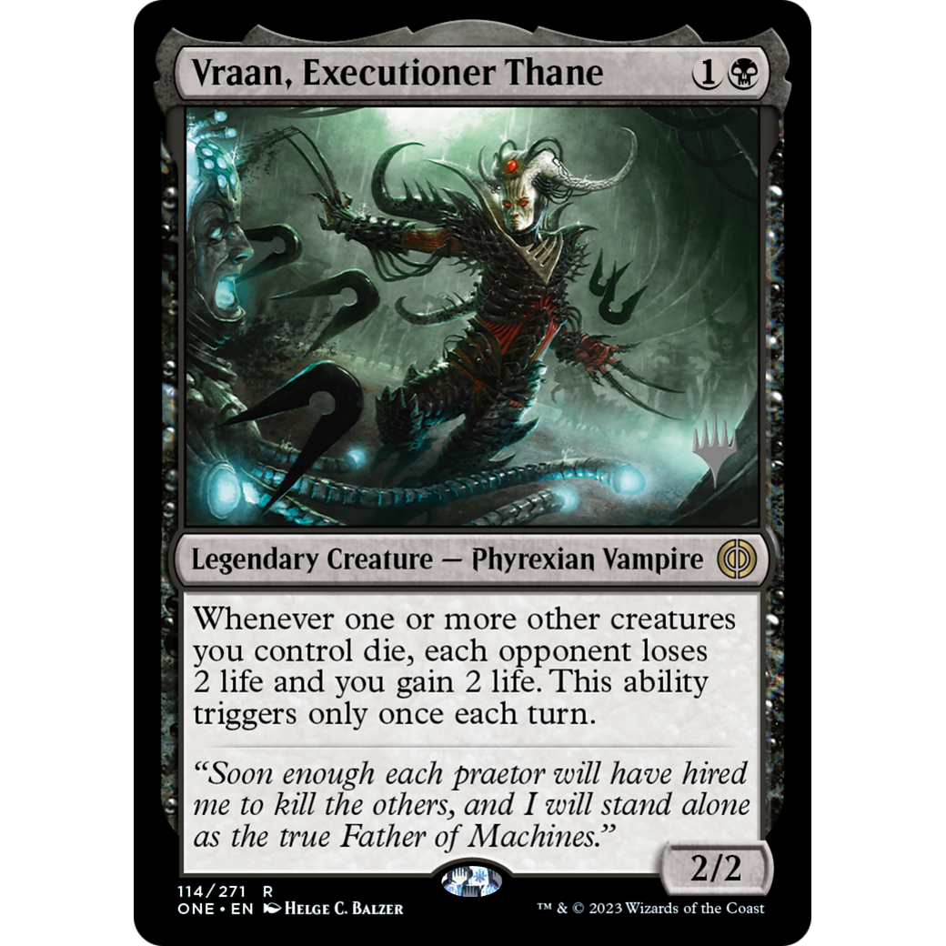 Vraan, Executioner Thane (PPONE-114P) - Phyrexia: All Will Be One Promos
