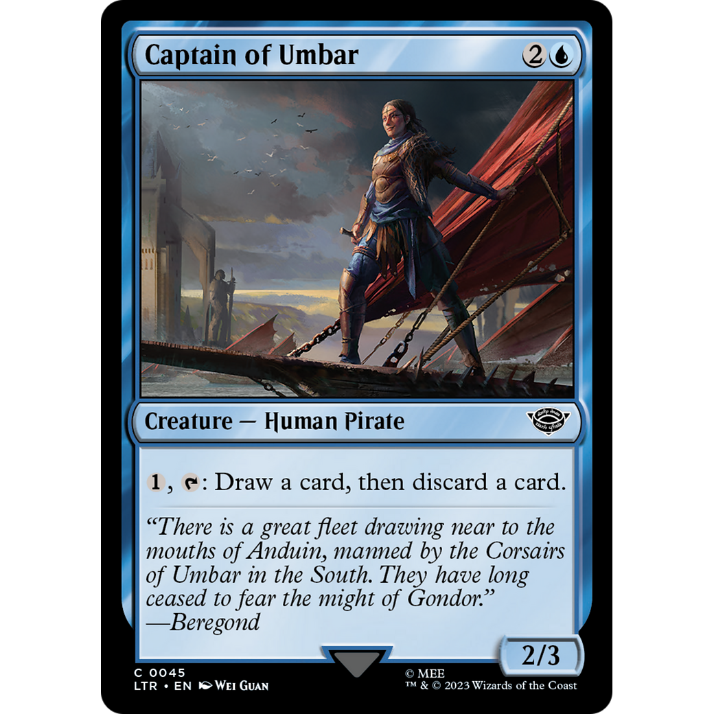 Captain of Umbar (LTR-045) - The Lord of the Rings: Tales of Middle-earth Foil