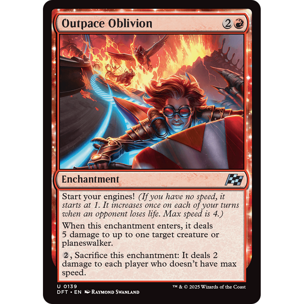 Outpace Oblivion (DFT-139) - Aetherdrift: (enchantment) Foil