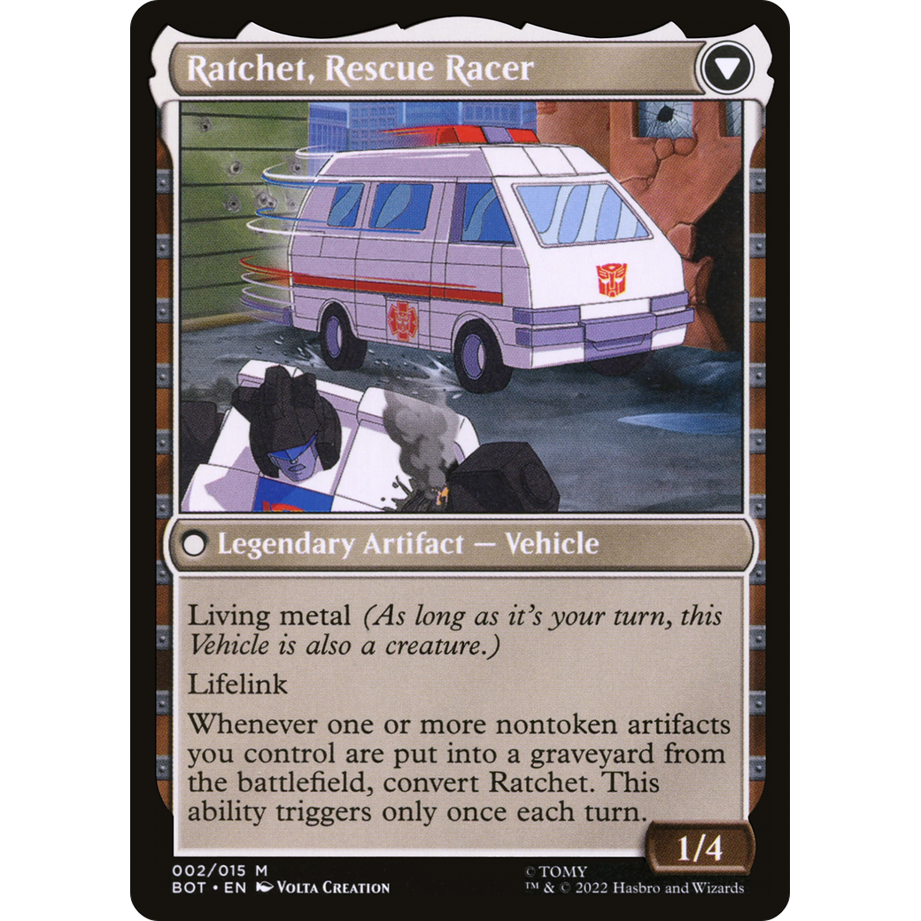 Ratchet, Field Medic (BOT-002) - Transformers: (convertdfc)