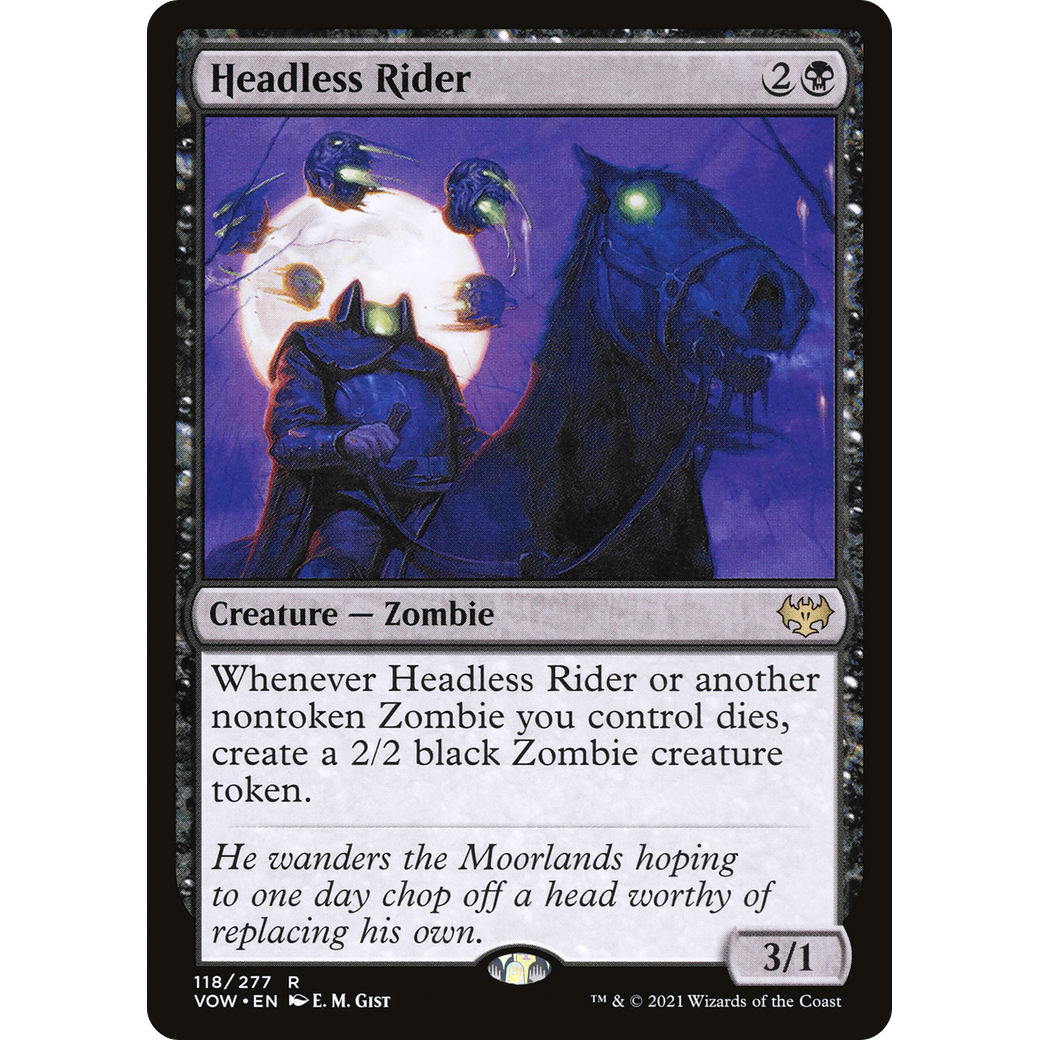 Headless Rider (VOW-118) - Innistrad: Crimson Vow Foil