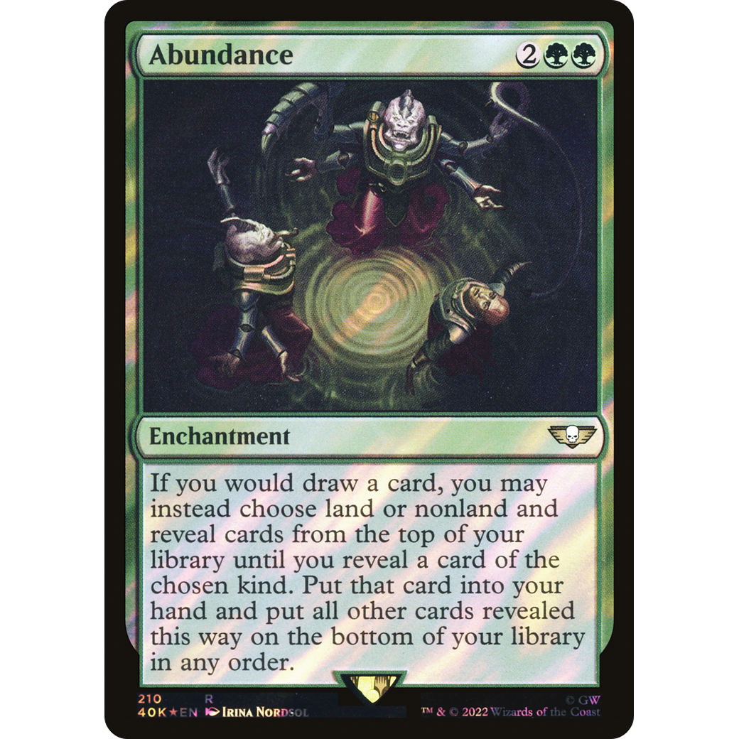 Abundance (40K-210) - Warhammer 40,000 Commander Foil