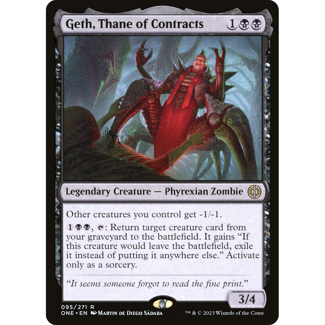 Geth, Thane of Contracts (ONE-095) - Phyrexia: All Will Be One Foil