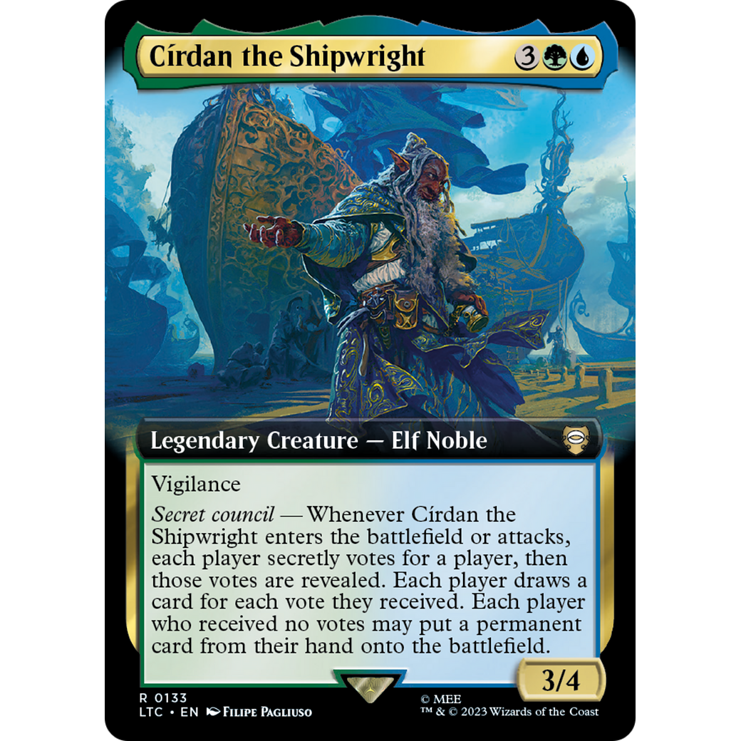 Cirdan the Shipwright (Extended Art) (LTC-133) - Tales of Middle-earth Commander: (Extended Art) Foil