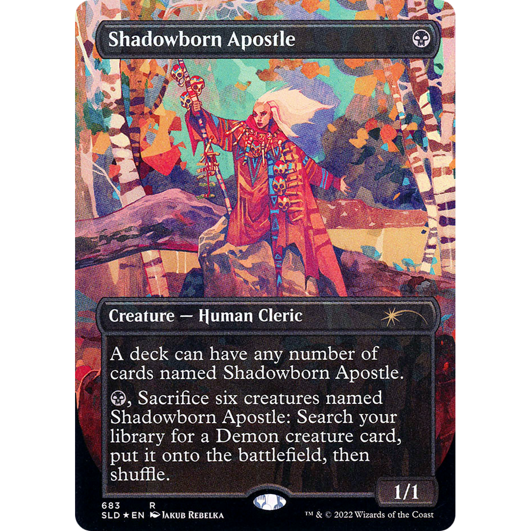 Shadowborn Apostle (683) (SLD-683) - Secret Lair Drop (Borderless) Foil