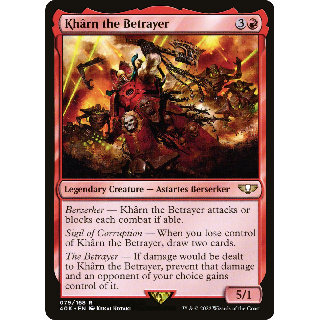 Khârn the Betrayer (40K-079) - Warhammer 40,000 Commander