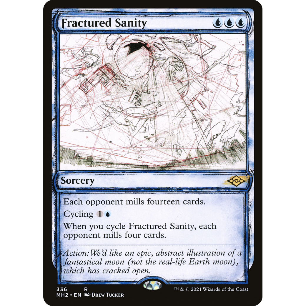 Fractured Sanity (Showcase) (MH2-336) - Modern Horizons 2: (Showcase) Foil