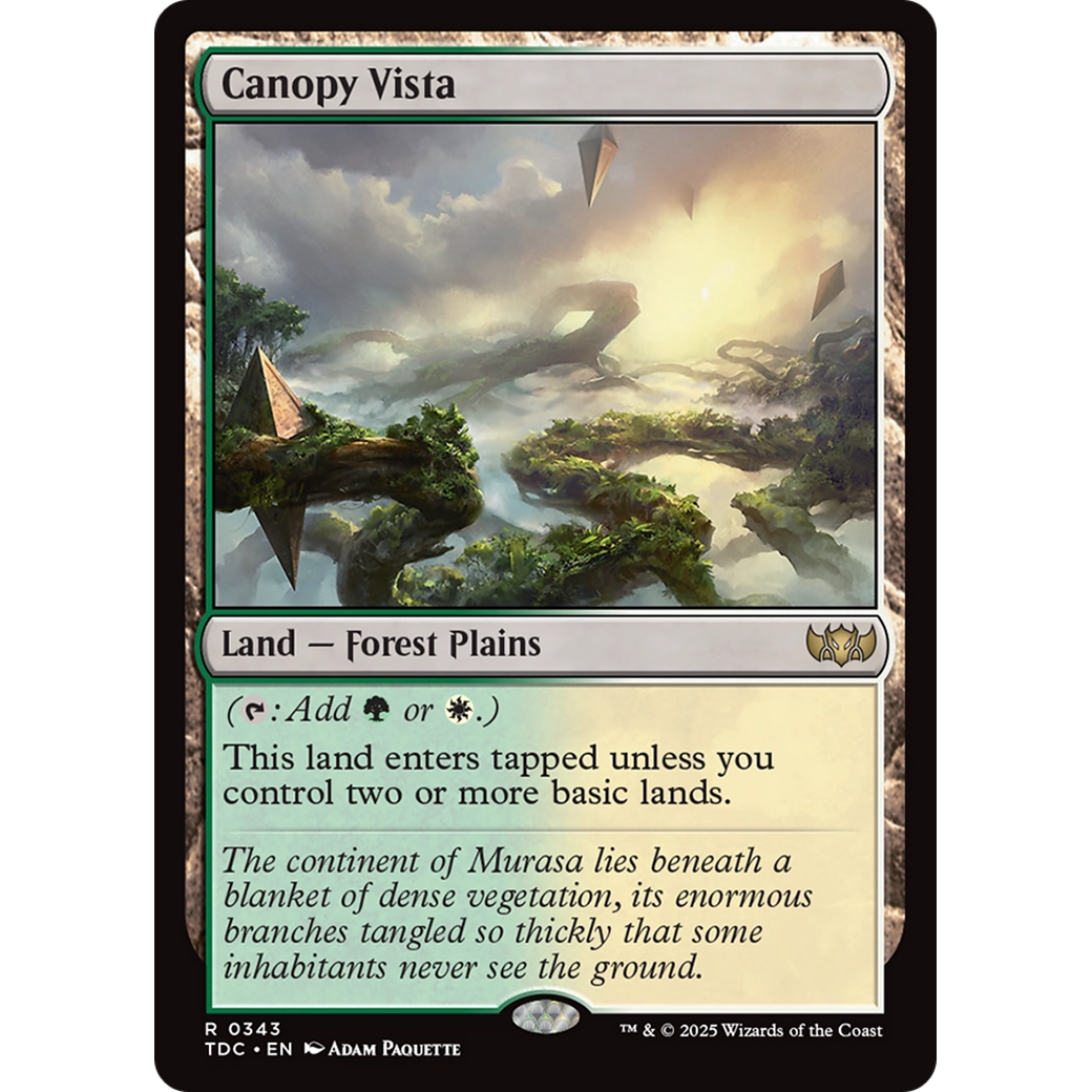 Canopy Vista (TDC-343) - Commander: Tarkir: Dragonstorm