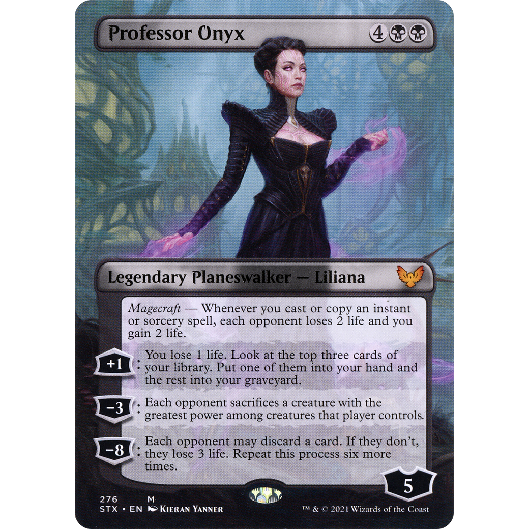 Professor Onyx (Borderless) (STX-276) - Strixhaven: School of Mages (Borderless) Foil
