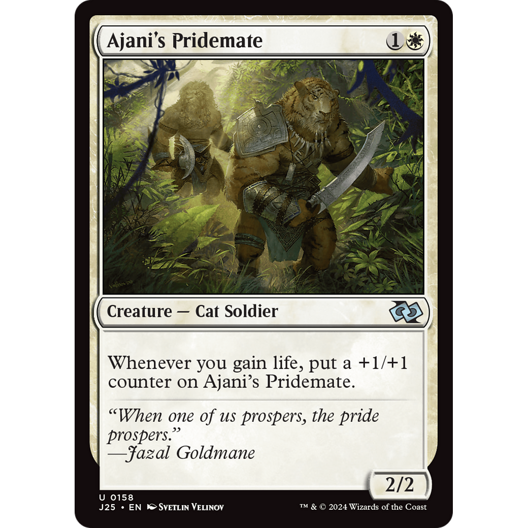 Ajani's Pridemate (J25-158) - Foundations Jumpstart