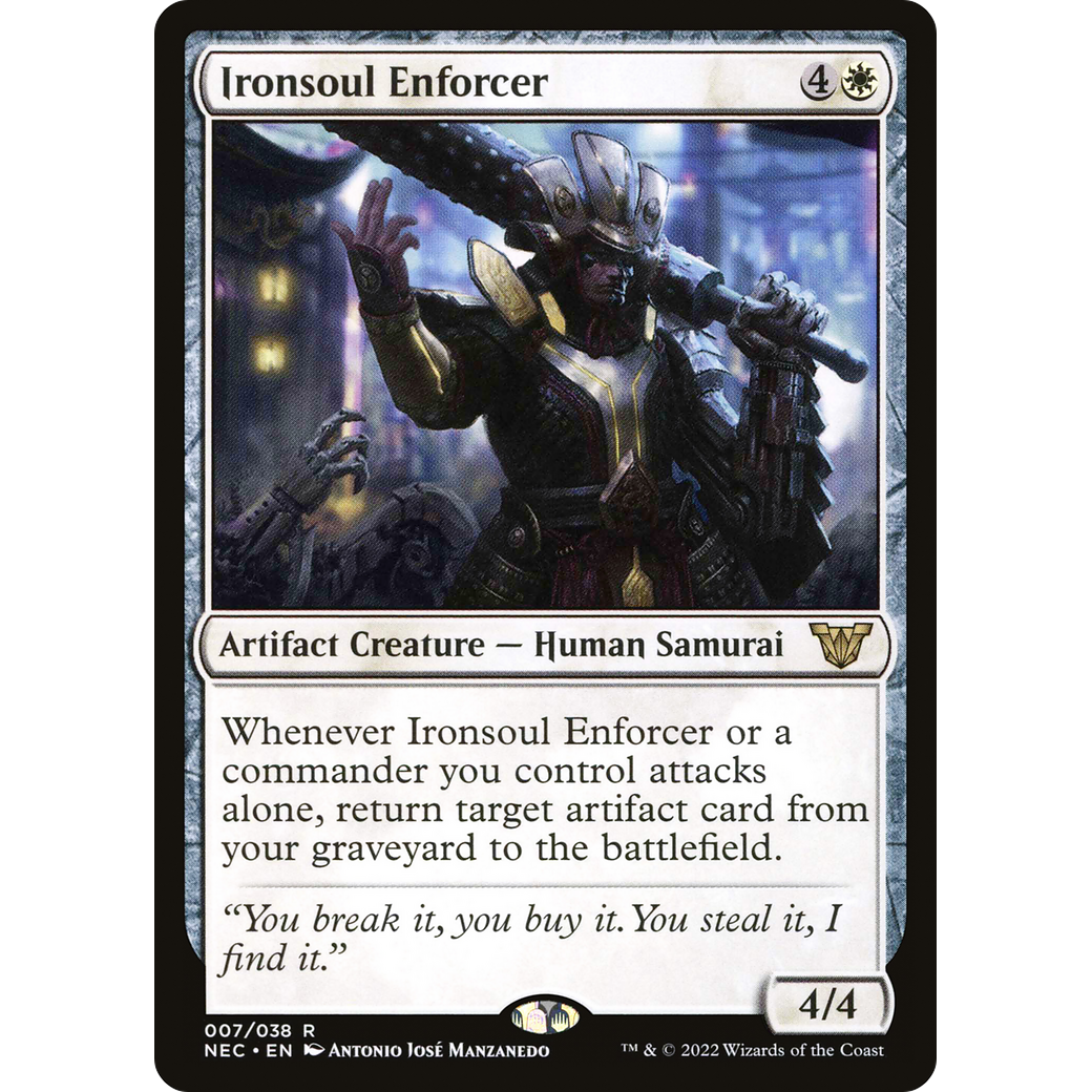 Ironsoul Enforcer (NEC-007) - Neon Dynasty Commander