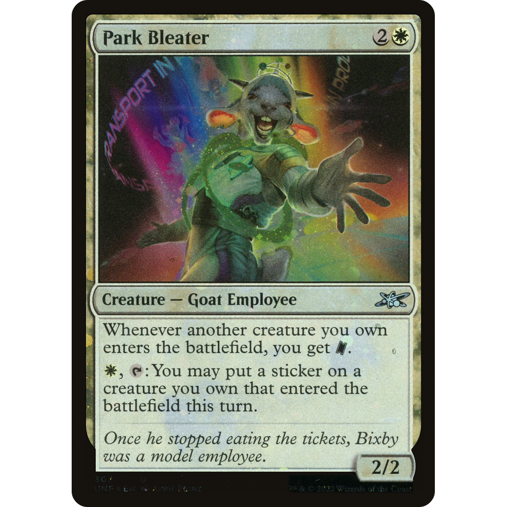 Park Bleater (Galaxy Foil) (UNF-307) - Unfinity Foil