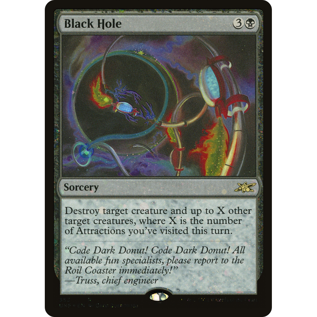 Black Hole (Galaxy Foil) (UNF-353) - Unfinity Foil