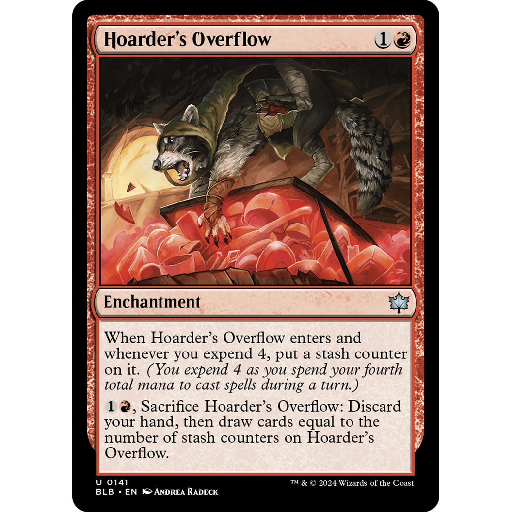 Hoarder's Overflow (BLB-141) - Bloomburrow Foil