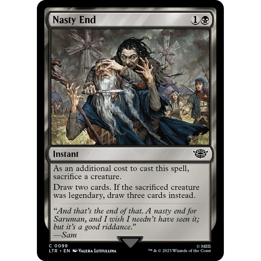 Nasty End (LTR-099) - The Lord of the Rings: Tales of Middle-earth Foil