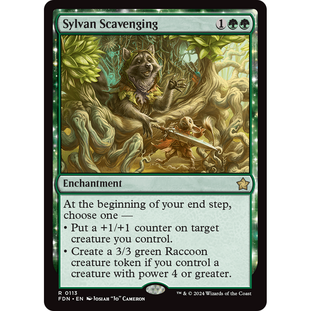 Sylvan Scavenging (FDN-113) - Foundations Foil
