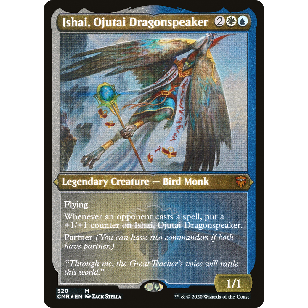 Ishai, Ojutai Dragonspeaker (Foil Etched) (CMR-520) - Commander Legends Foil