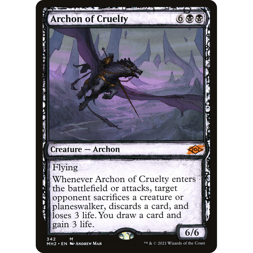Archon of Cruelty (Showcase) (MH2-342) - Modern Horizons 2: (Showcase) Foil