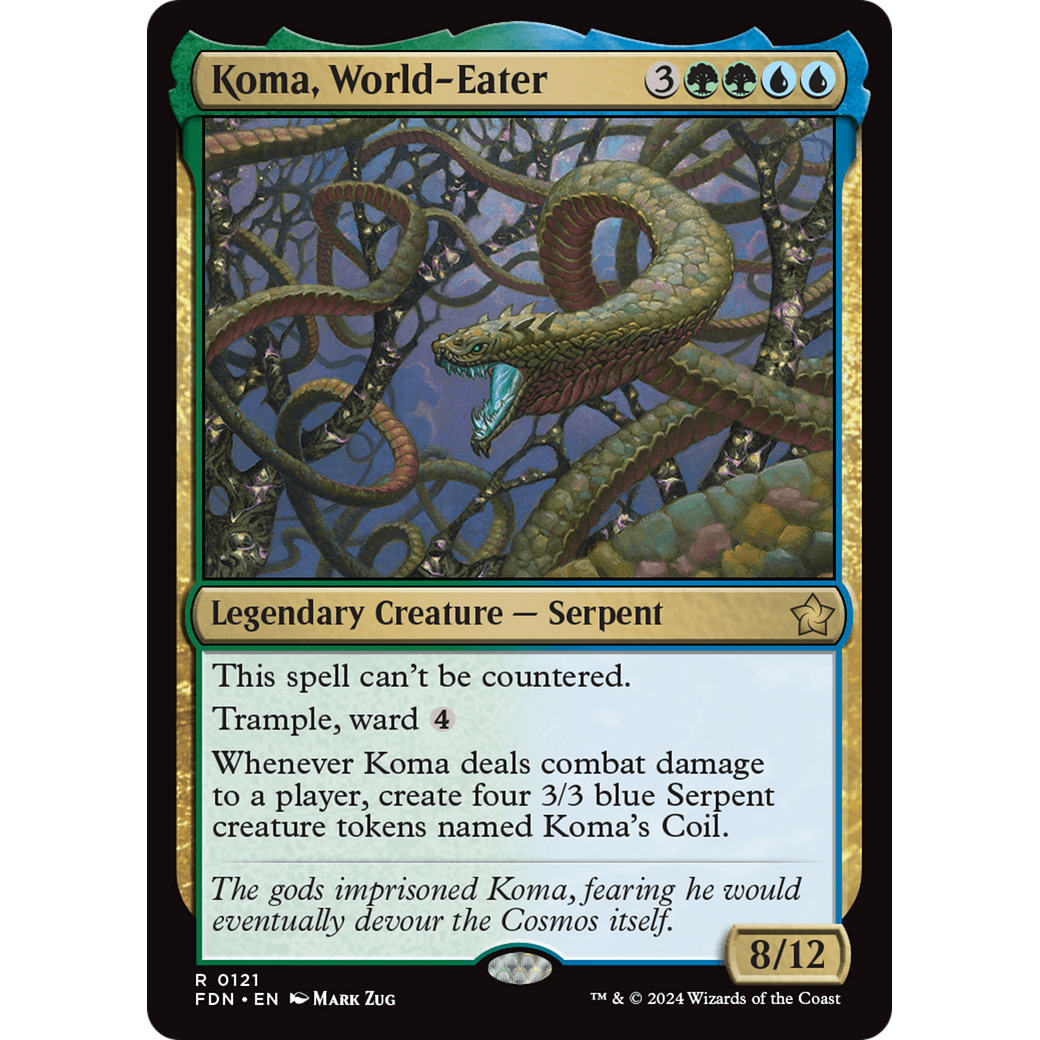 Koma, World-Eater (FDN-121) - Foundations Foil