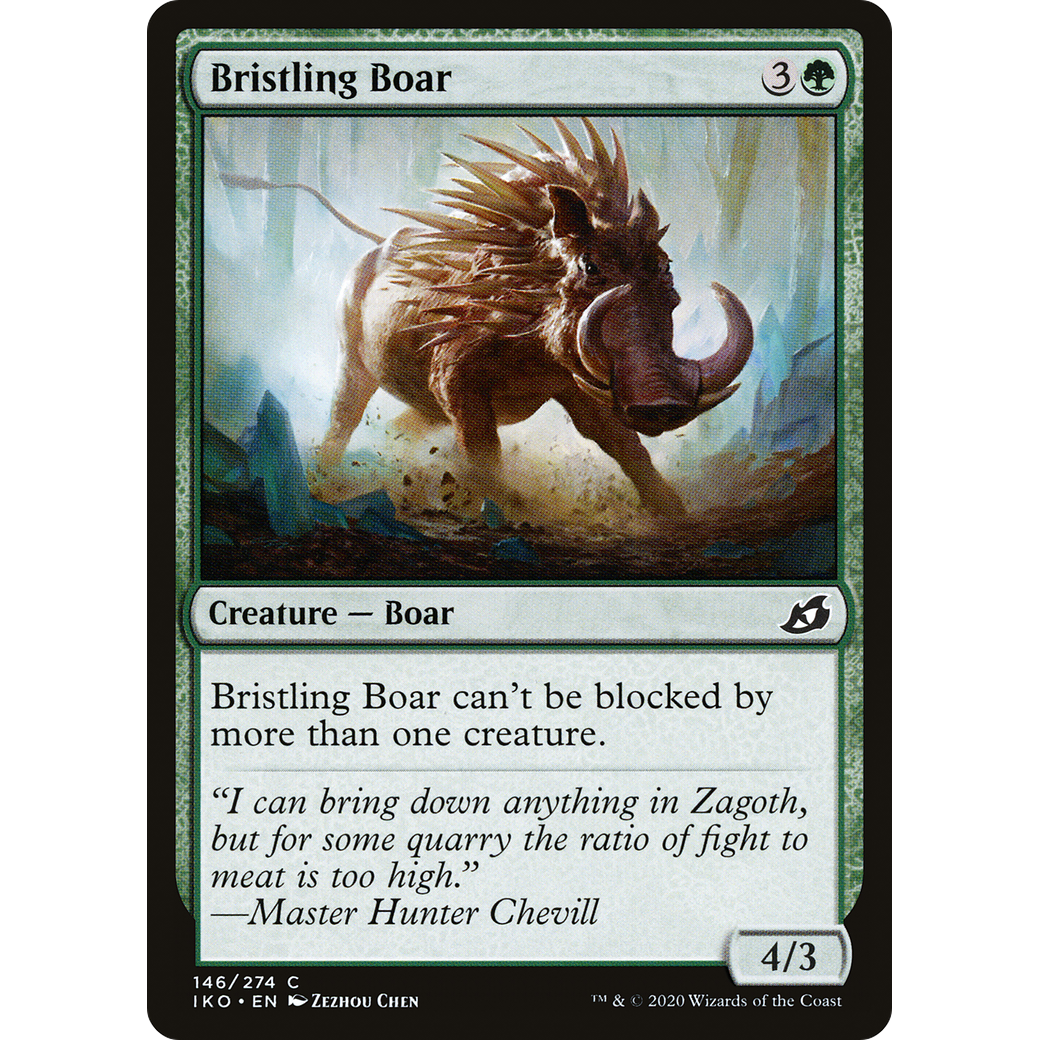 Bristling Boar (IKO-146) - Ikoria: Lair of Behemoths