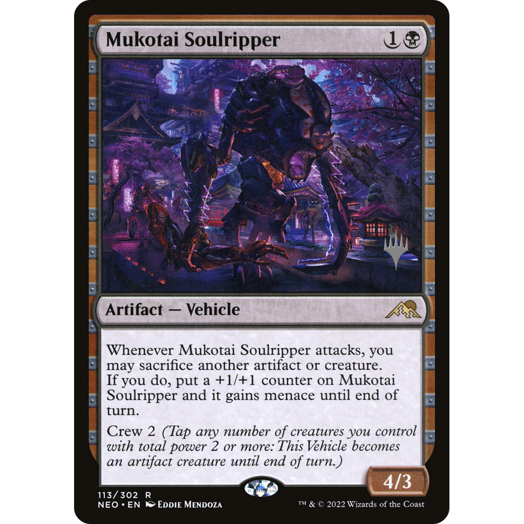 Mukotai Soulripper (PPNEO-113P) - Kamigawa: Neon Dynasty Promos Foil